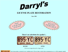 Tablet Screenshot of darrylsplates.com